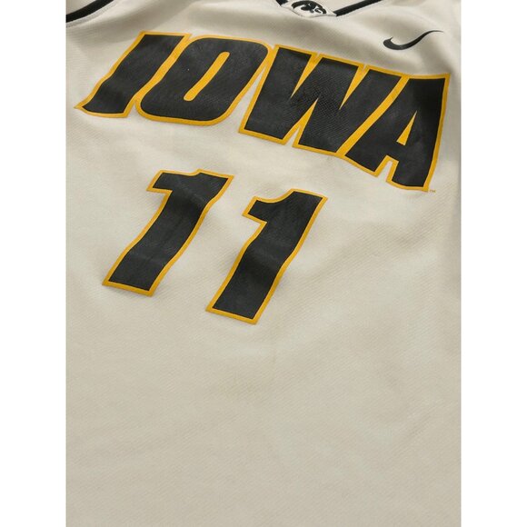 Nike Team Iowa Hawkeyes #11 NCAA Basketball Jersey White Men's Small - Picture 5 of 9